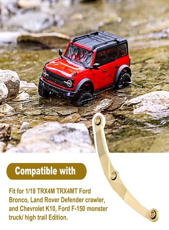 CrazyHobby Brass Steering Link for TRX4M TRX4MT Bronco Defender 1/18 Crawler Car Upgrades Parts (Gold) - Image 3